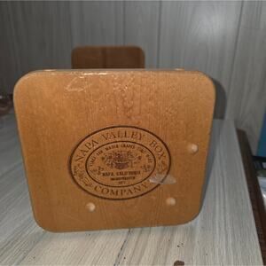 Vtg Napa Valley Company Wood Adjustable CD Storage Rack Books Media Case